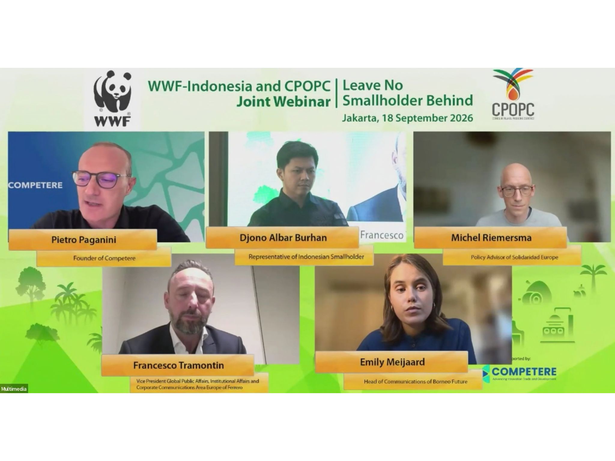 MoU Signing and Webinar - CPOPC & WWF-Indonesia CPOPC.net