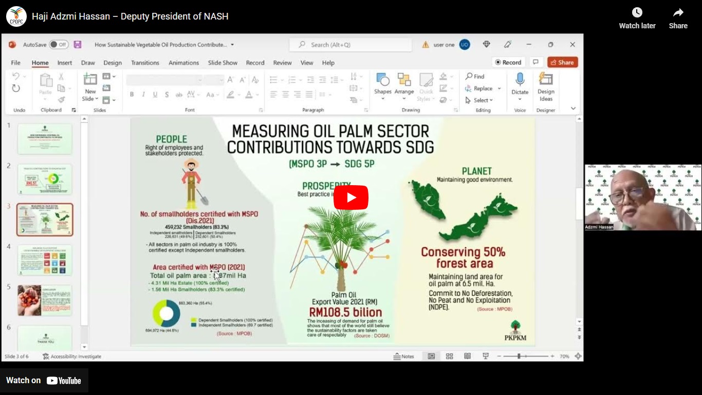How Sustainable Vegetable Oil Production Contributes to UN Sustainable Development Goals CPOPC.net