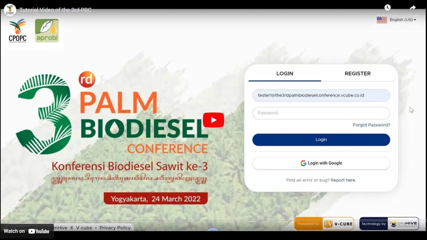 The 3rd Palm Biodiesel Conference CPOPC.net