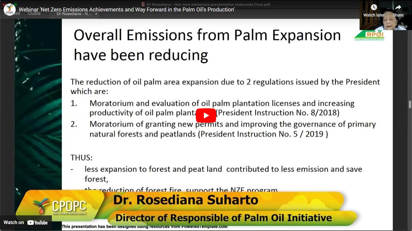 Net-Zero Emissions: Achievements and Way Foward in the Palm Oils Production CPOPC.net