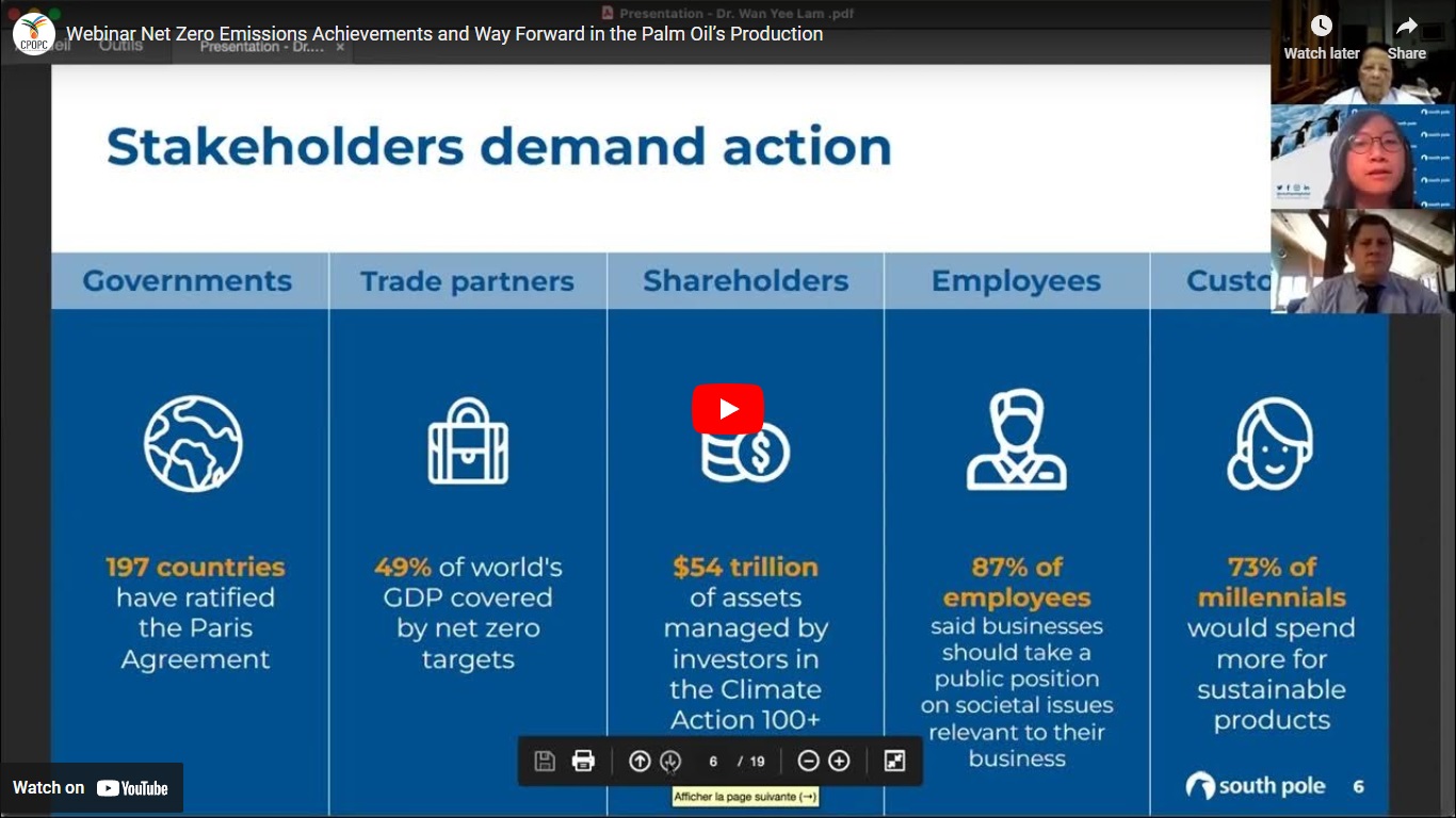 Net-Zero Emissions: Achievements and Way Foward in the Palm Oils Production CPOPC.net