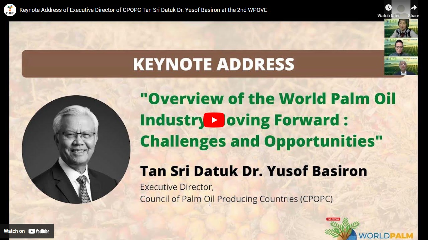 Keynote Address of Executive Director of CPOPC Tan Sri Datuk Dr. Yusof Basiron at the 2nd WPOVE CPOPC.net