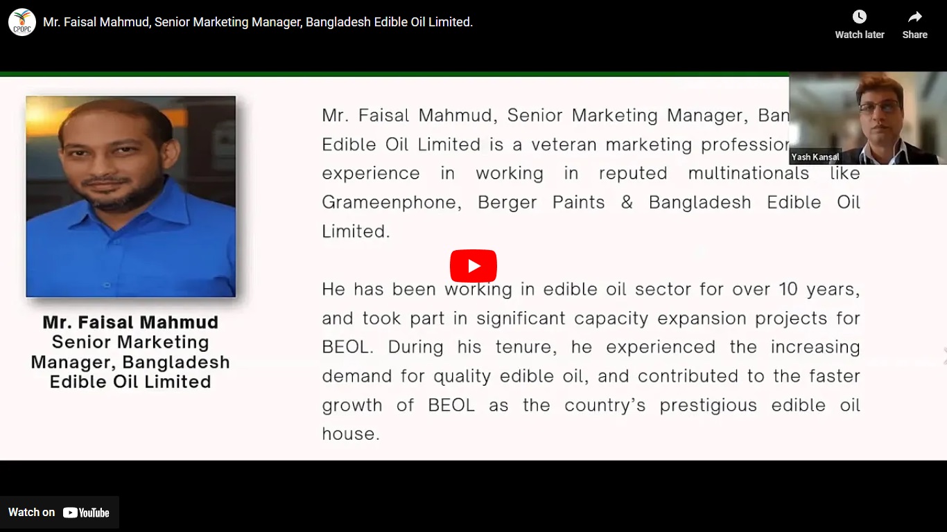 Oil & Fat Consumption Trend in Bangladesh CPOPC.net